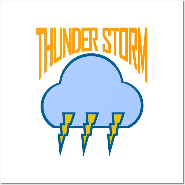 THUNDERSTORM Wall Art by Tees4Chill